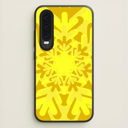 Yellow - Colourful Snowflakes  - Colourful Snowflakes Phone Case for Huawei P30