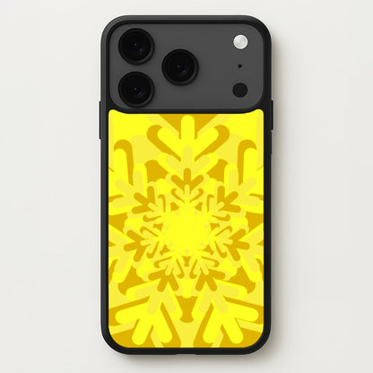 Yellow - Colourful Snowflakes Phone Case for iPhone 17 Pro Max
