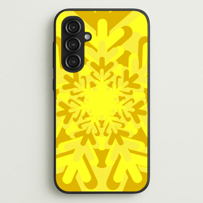 Yellow - Colourful Snowflakes  - Colourful Snowflakes Phone Case for Galaxy S23FE