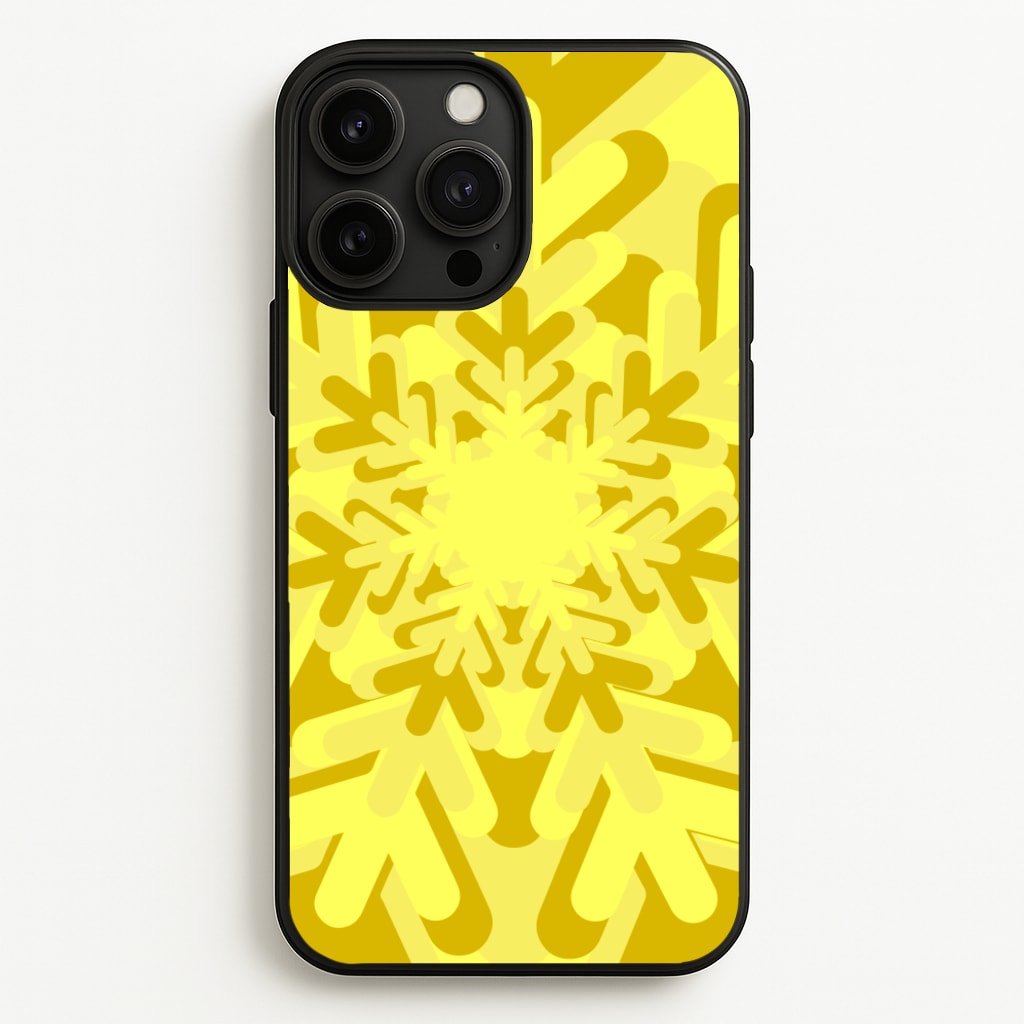Yellow - Colourful Snowflakes  - Colourful Snowflakes Phone Case for iPhone 13 Pro Max