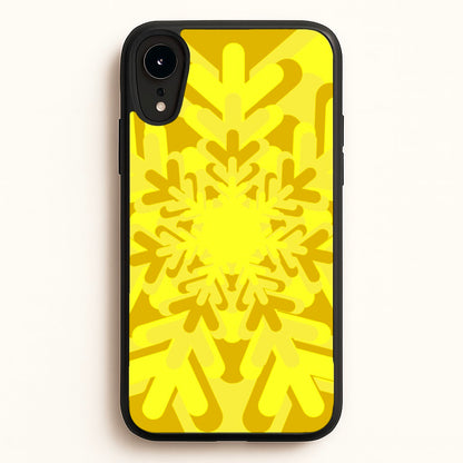 Yellow - Colourful Snowflakes  - Colourful Snowflakes Phone Case for iPhone XR