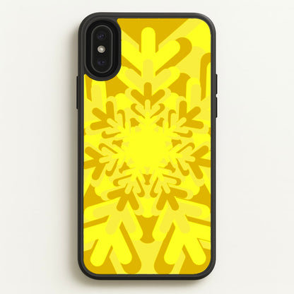 Yellow - Colourful Snowflakes  - Colourful Snowflakes Phone Case for iPhone XS Max