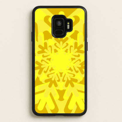 Yellow - Colourful Snowflakes  - Colourful Snowflakes Phone Case for Galaxy S9