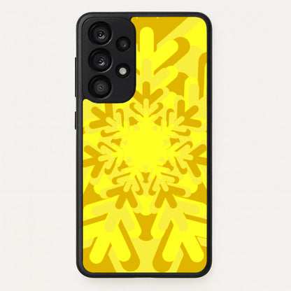 Yellow - Colourful Snowflakes  - Colourful Snowflakes Phone Case for Galaxy A53