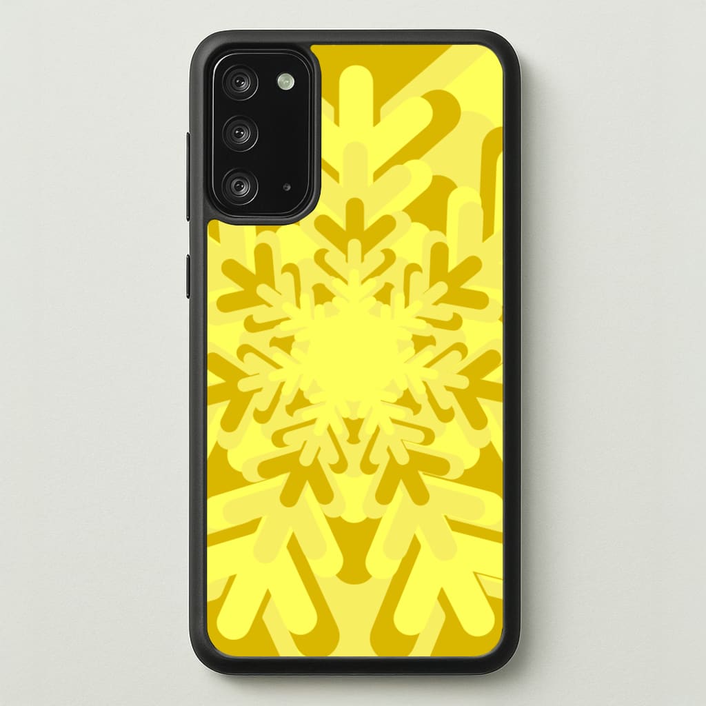 Yellow - Colourful Snowflakes  - Colourful Snowflakes Phone Case for Galaxy Note 20