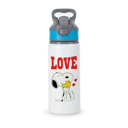 Love Cartoon Beagle  Active Water Bottle - Blue