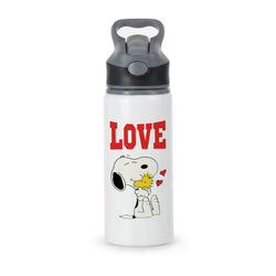Love Cartoon Beagle  Active Water Bottle - Black