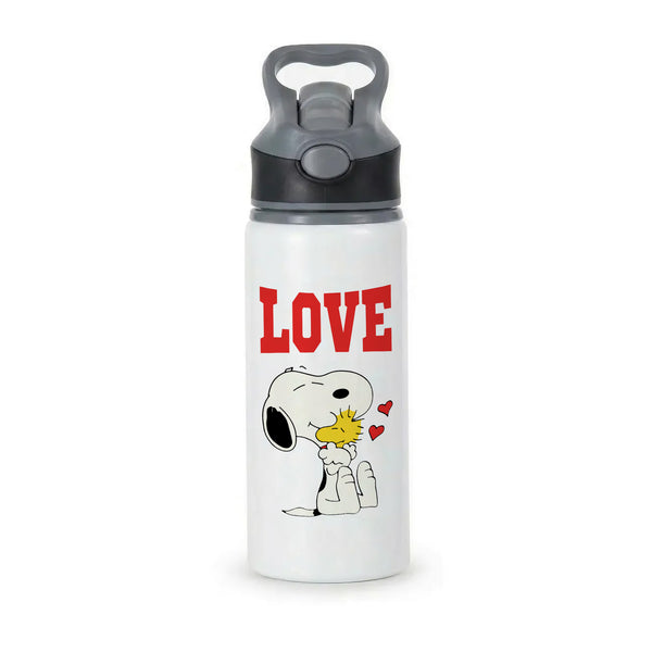 Love Cartoon Beagle  Active Water Bottle - Black