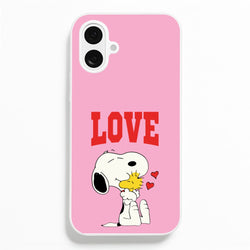 Love Cartoon Beagle   - Snoopy Phone Case for iPhone 16 Plus