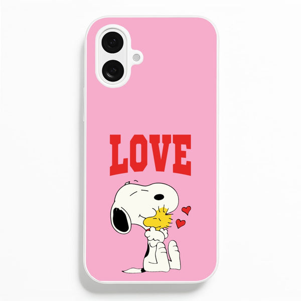Love Cartoon Beagle   - Snoopy Phone Case for iPhone 16 Plus