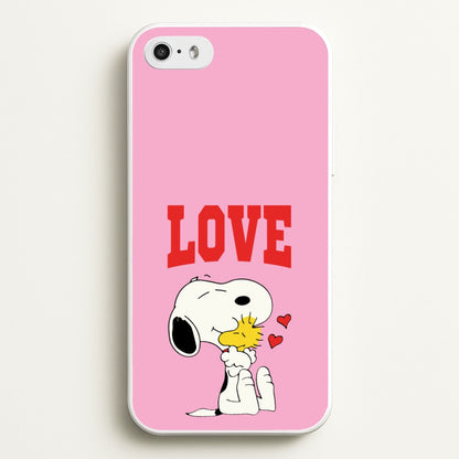 Love Cartoon Beagle   - Snoopy Phone Case for iPhone 5 / 5s / SE 2016