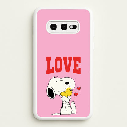 Love Cartoon Beagle   - Snoopy Phone Case for Galaxy S10e