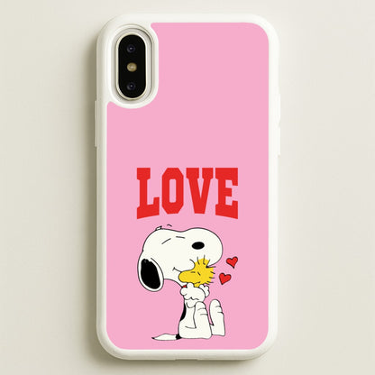 Love Cartoon Beagle   - Snoopy Phone Case for iPhone X / XS