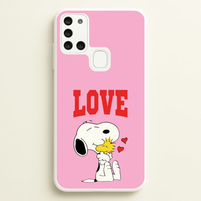 Love Cartoon Beagle   - Snoopy Phone Case for Galaxy A21s