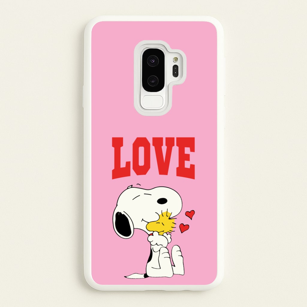 Love Cartoon Beagle   - Snoopy Phone Case for Galaxy S9 Plus
