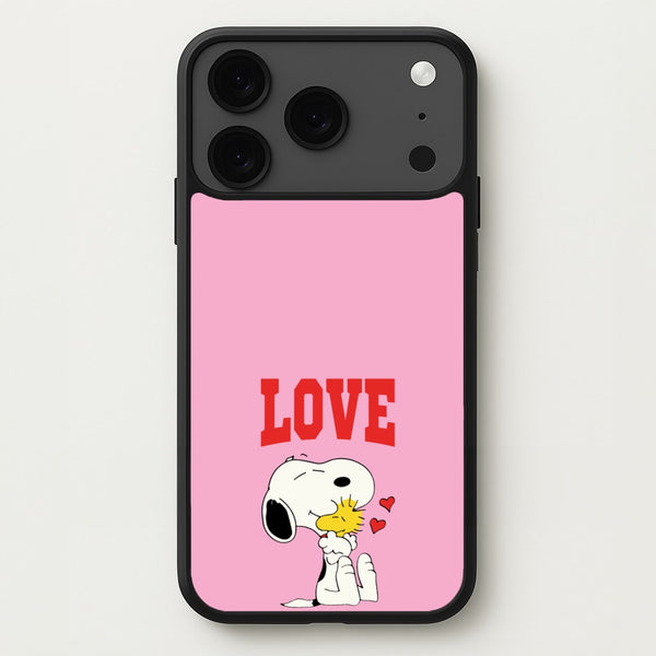 Love Cartoon Beagle Phone Case for iPhone 17 Pro