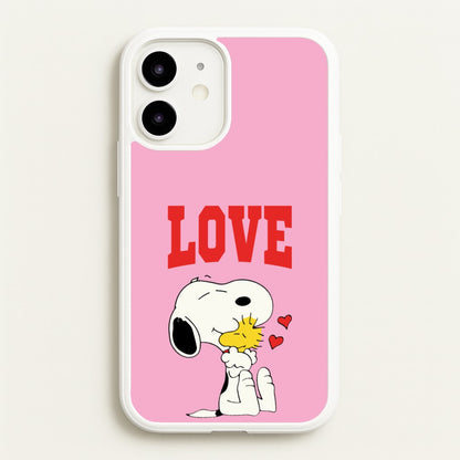 Love Cartoon Beagle   - Snoopy Phone Case for iPhone 12 / 12 Pro