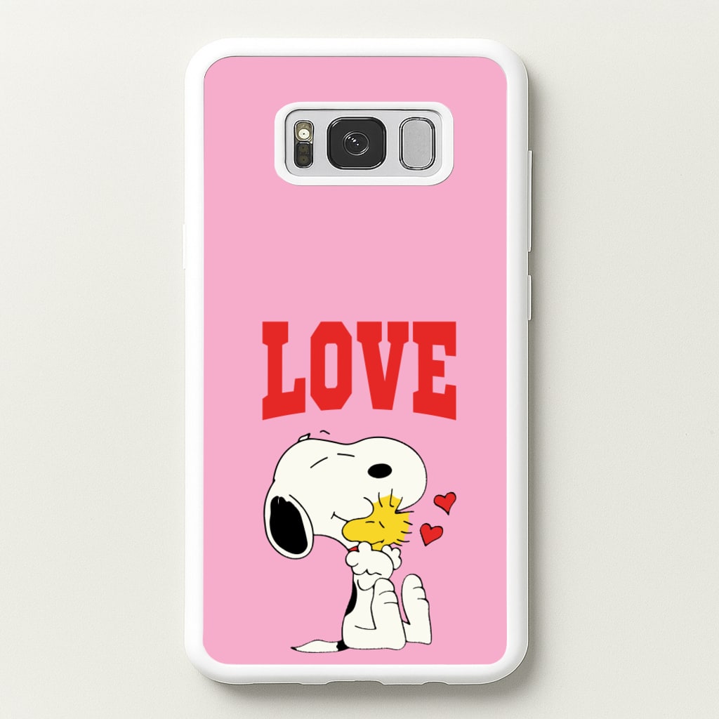 Love Cartoon Beagle   - Snoopy Phone Case for Galaxy S8