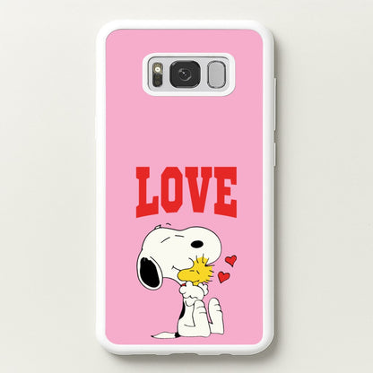 Love Cartoon Beagle   - Snoopy Phone Case for Galaxy S8