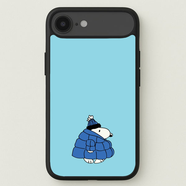 Cartoon Beagle Puffer Jacket Blue Phone Case for iPhone 17 Air
