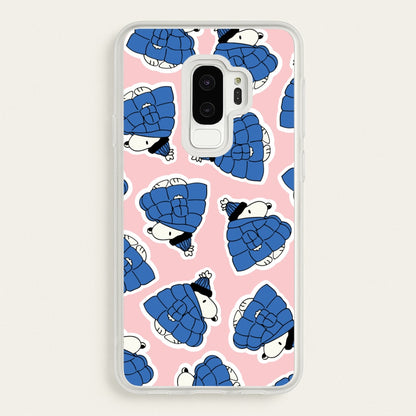 Cartoon Beagle Puffer Jacket Pattern  - Snoopy Phone Case for Galaxy S9 Plus