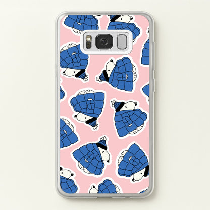 Cartoon Beagle Puffer Jacket Pattern  - Snoopy Phone Case for Galaxy S8 Plus