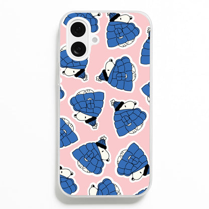 Cartoon Beagle Puffer Jacket Pattern Phone Case