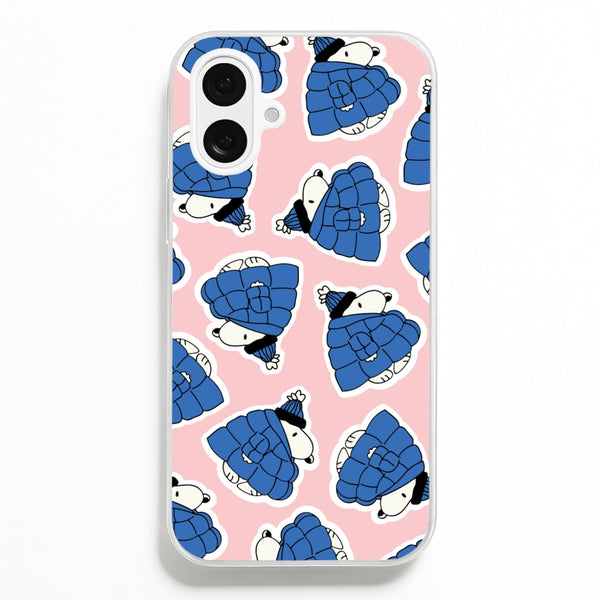 Cartoon Beagle Puffer Jacket Pattern Phone Case