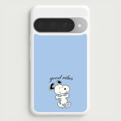 Good Vibes Cartoon Beagle Phone Case for Google Pixel 10 Pro XL