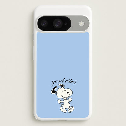 Good Vibes Cartoon Beagle Phone Case for Google Pixel 10 / 10 Pro