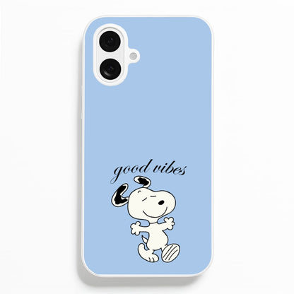 Good Vibes Cartoon Beagle Phone Case