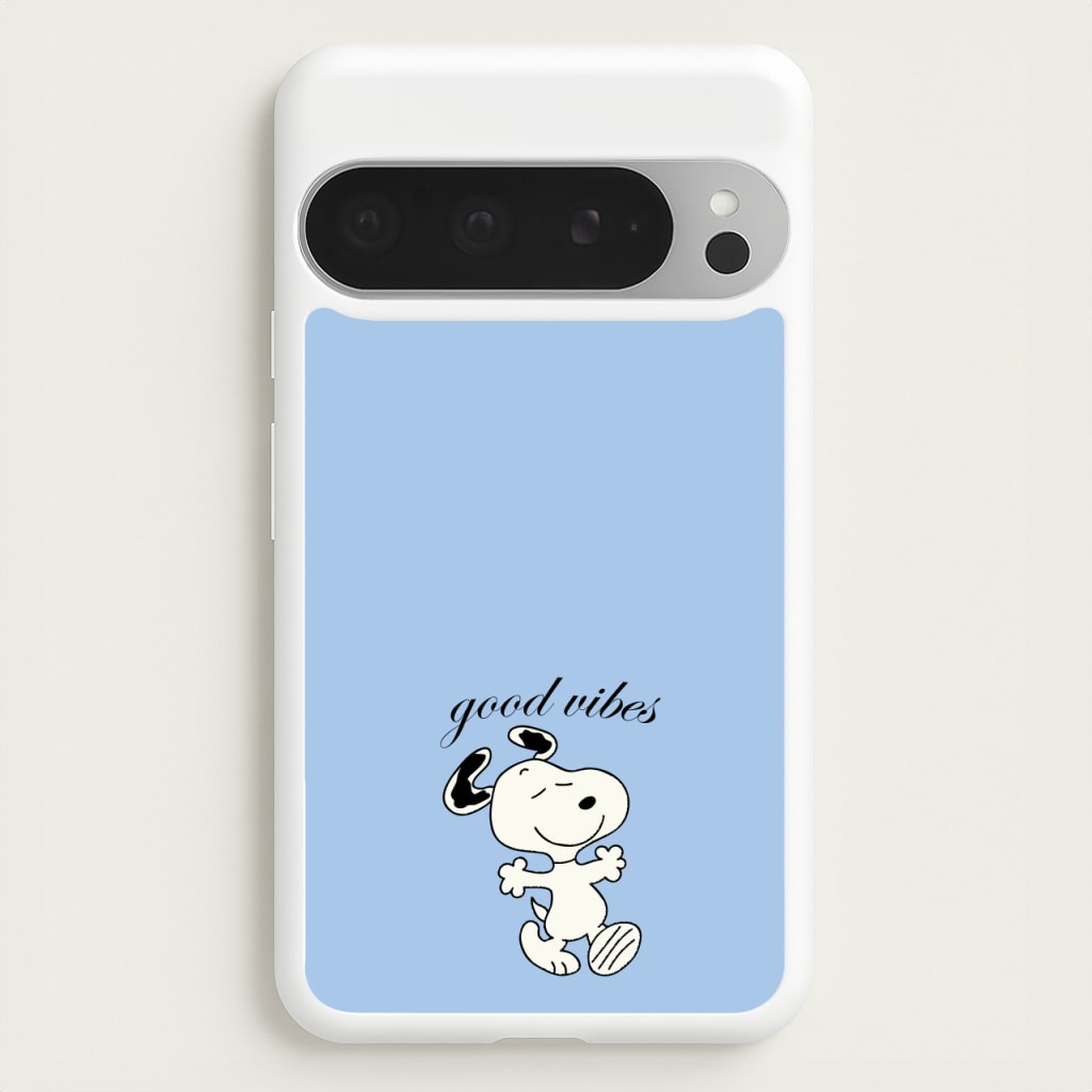 Good Vibes Cartoon Beagle  - Snoopy Phone Case for Google Pixel 9 Pro XL