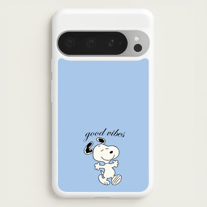 Good Vibes Cartoon Beagle  - Snoopy Phone Case for Google Pixel 9 Pro XL
