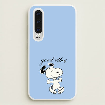 Good Vibes Cartoon Beagle  - Snoopy Phone Case for Huawei P30