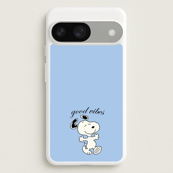 Good Vibes Cartoon Beagle  - Snoopy Phone Case for Google Pixel 9 / 9 Pro
