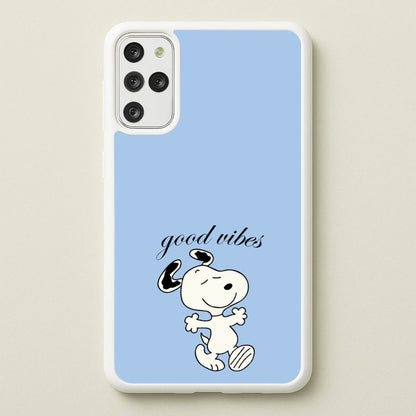 Good Vibes Cartoon Beagle  - Snoopy Phone Case for Galaxy S20 Plus