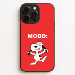 Mood Cartoon Beagle   - Snoopy Phone Case for iPhone 16 Pro Max