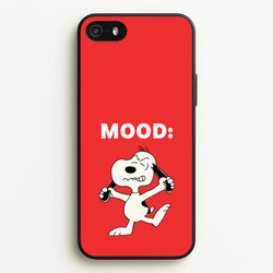 Mood Cartoon Beagle   - Snoopy Phone Case for iPhone 5 / 5s / SE 2016