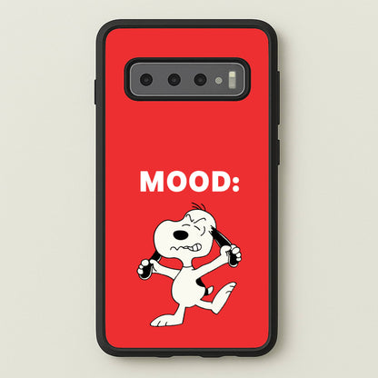 Mood Cartoon Beagle   - Snoopy Phone Case for Galaxy S10 Plus
