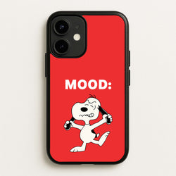 Mood Cartoon Beagle   - Snoopy Phone Case for iPhone 12 / 12 Pro