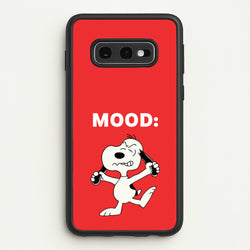 Mood Cartoon Beagle   - Snoopy Phone Case for Galaxy S10e