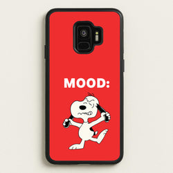 Mood Cartoon Beagle   - Snoopy Phone Case for Galaxy S9