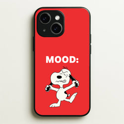 Mood Cartoon Beagle   - Snoopy Phone Case for iPhone 15
