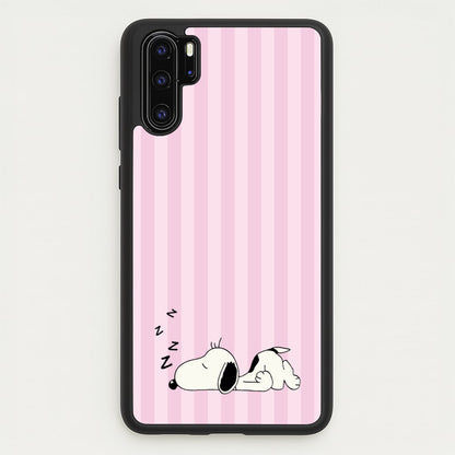 Pastel Stripes Cartoon Beagle  - Snoopy Phone Case for Huawei P30 Pro