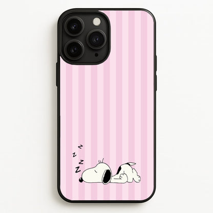 Pastel Stripes Cartoon Beagle  - Snoopy Phone Case for iPhone 11 Pro