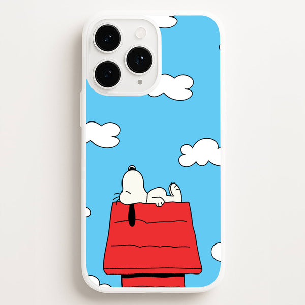 Cartoon Beagle Sleeping  - Snoopy Phone Case for iPhone 16 Pro Max