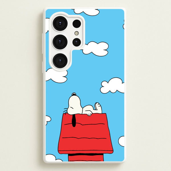 Cartoon Beagle Sleeping  - Snoopy Phone Case for Galaxy S25 Ultra