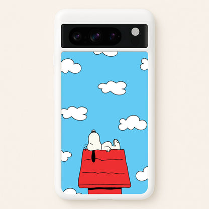 Cartoon Beagle Sleeping  - Snoopy Phone Case for Google Pixel 8 Pro