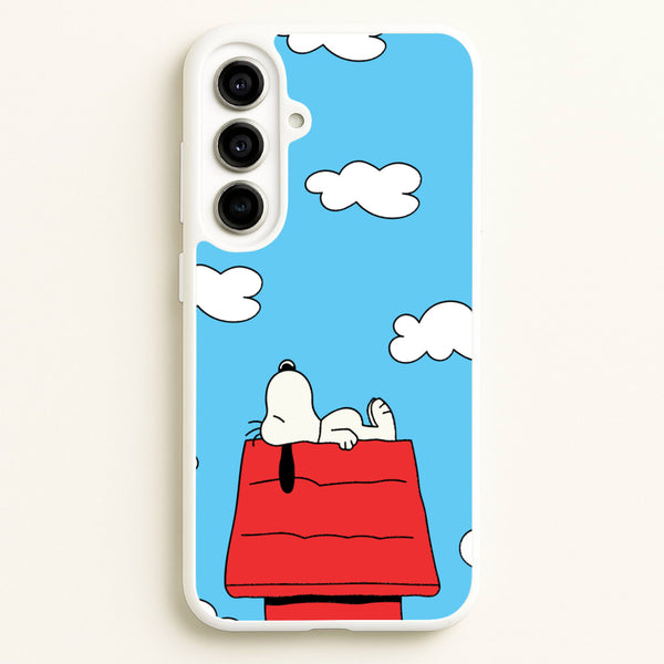 Cartoon Beagle Sleeping  - Snoopy Phone Case for Galaxy A56