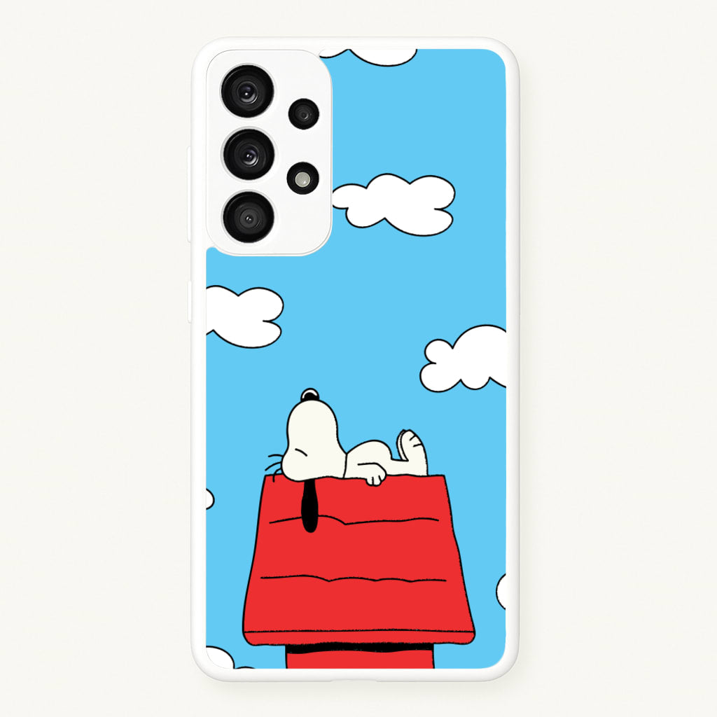 Cartoon Beagle Sleeping  - Snoopy Phone Case for Galaxy A53